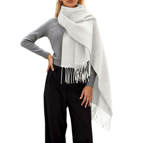 SUXIAN Winter Scarf for Women Soft Cozy Thick Wrap Shawl Elegant WH1 One Size
