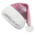 thumbnail image 1 of SUXIAN Women's Christmas Hat for Adults with Festive Design Pink One Size, 1 of 3