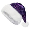 thumbnail image 1 of SUXIAN Women's Christmas Hat for Adults with Festive Design Purple One Size, 1 of 3