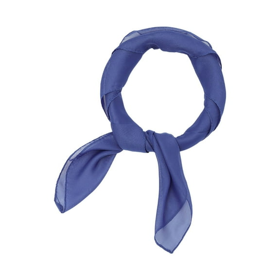 UJNDER Women's Scarf Chiffon Square Candy Colored Soft Lightweight Blue A