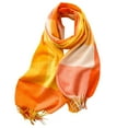 thumbnail image 1 of SUXIAN Women's Winter Scarf Plaid Blanket Warm Long Elegant Orange One Size, 1 of 3