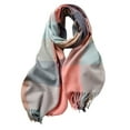 thumbnail image 1 of UJNDER Women's Winter Scarf Plaid Blanket Warm Long Elegant Sky Blue One Size, 1 of 3
