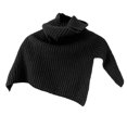 thumbnail image 1 of SUXIAN Women's Winter Scarf Solid All Warm Pullover High Collar Split Black One Size, 1 of 3