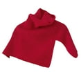thumbnail image 1 of SUXIAN Women's Winter Scarf Solid All Warm Pullover High Collar Split Red One Size, 1 of 3