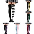 thumbnail image 1 of SUXIAN Womens Knee High Socks Striped Moisture Wicking Fabric All Day Comfort Support Halloween Costume, 1 of 4