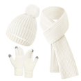 thumbnail image 1 of SUXIAN Womens Scarf Set Lined Knit Hat Scarf Glove Thick Warm WH2 One Size, 1 of 6