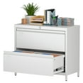 thumbnail image 1 of SUXXAN 2-Drawer Lateral File Cabinet, Legal or Letter Storage Cabinet, White, 1 of 7