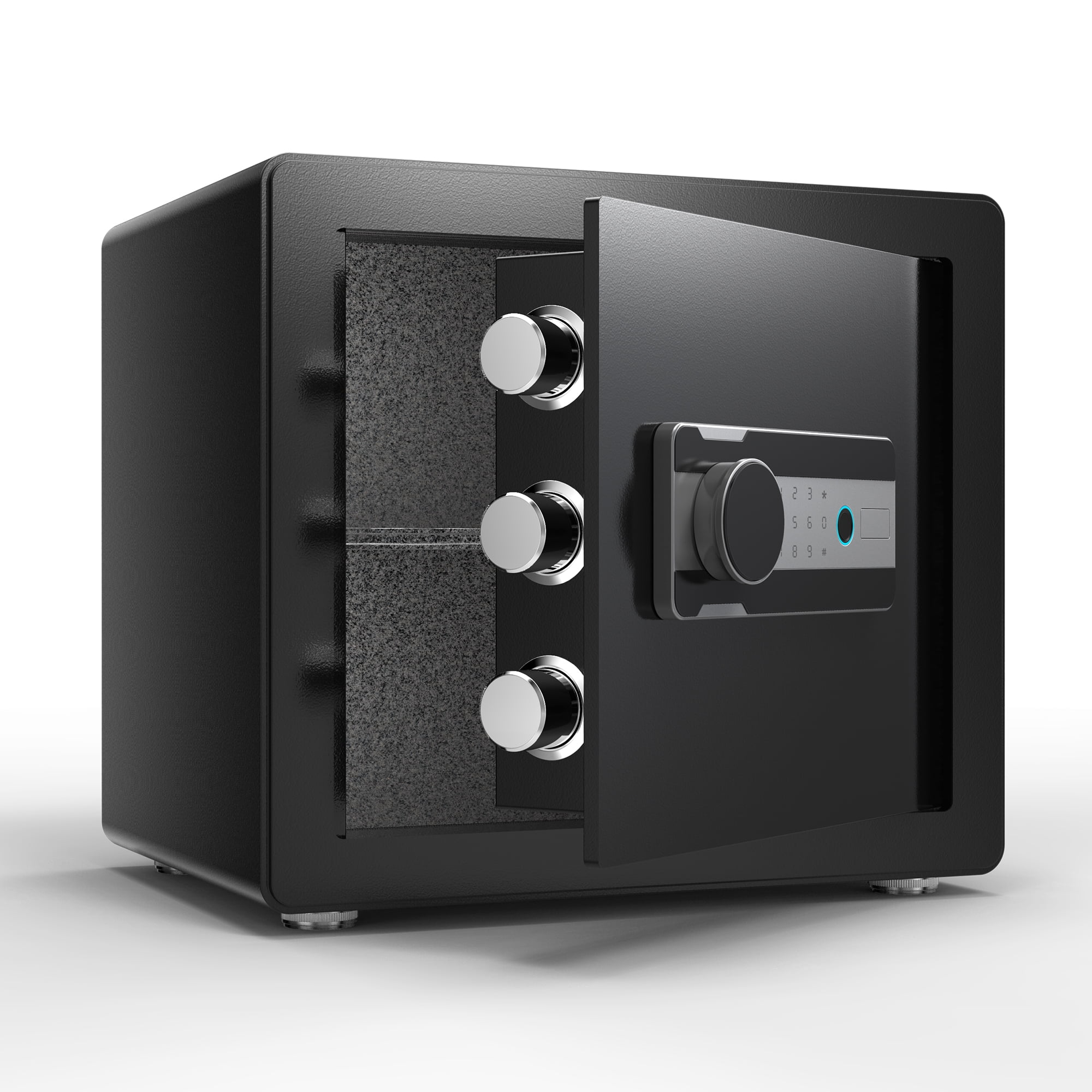 SUXXAN Fingerprint Home Safe Box, 1.5 Cubic Feet Digital Security Safe Lock Box Used for Home