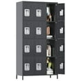 thumbnail image 1 of SUXXAN Metal Locker Storage Cabinet, Lockers Cabinet for Employees with Lock and 12 Doors,Steel Storage Locker Cabinet for School Office Gym Bedroom,Assembly Required (12 Door-Dark Grey), 1 of 8