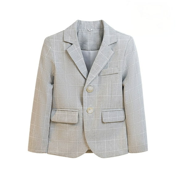 SUYIDA 2024 Boys Autumn Casual Suit Jacket Set Comfortable Outerwear for Kids Youth Fashion Ensembles - J