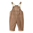 thumbnail image 1 of SUYIDA Baby Boy Girl Corduroy Overalls Suspender Pants Plain Romper Loose Jumpsuit One Piece Outfit, 1 of 6