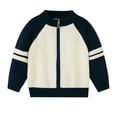 thumbnail image 1 of SUYIDA Boys Cable Knit Sweater ,Boys Sweater Cardigan Zip Up Knit Jacket Top Outerwear Casual Outfits for Toddlers and Kids, 1 of 7