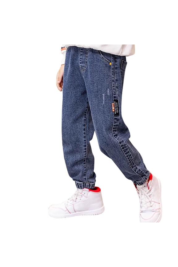 Boys Jeans 2025 Wide Leg Jeans Loose Fit Denim Vintage Trousers Casual Wide Leg Jeans Streetwear