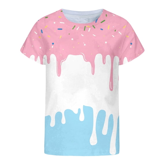 SUYIDA Boys Summer Short Sleeve Toddler Oversized Tshirt , Toddler Boy Animal Print Shirt,Boys Cartoon Graphic Short Sleeve Crew Neck Tee Soft Casual Comfortable