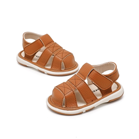 SUYIDA Breathable Open Toe Learning Footwear Soft Sole First Walking Shoes For Toddler Boys Girls