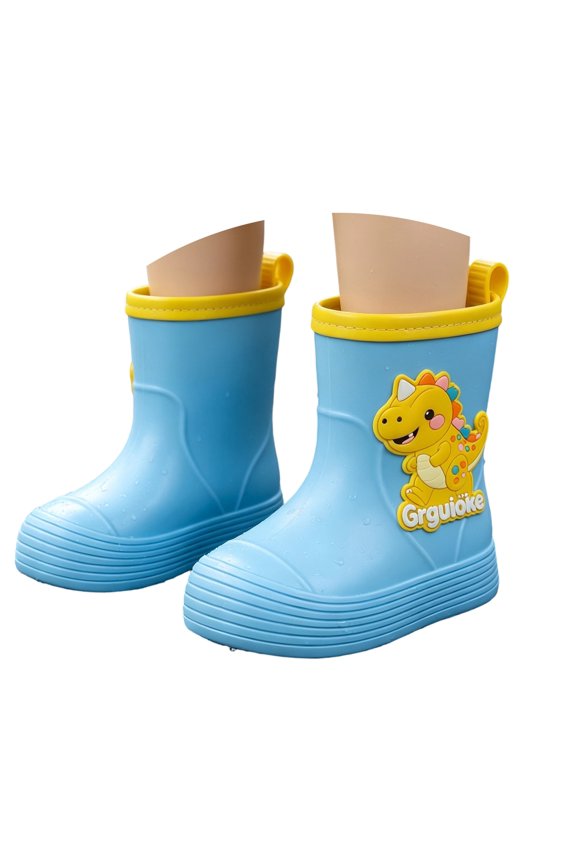 Cartoon Rain Boots for Kids Lightweight Non Slip Waterproof Outdoor Boots for Girls Beach Sandals Rain Boots Style Boots