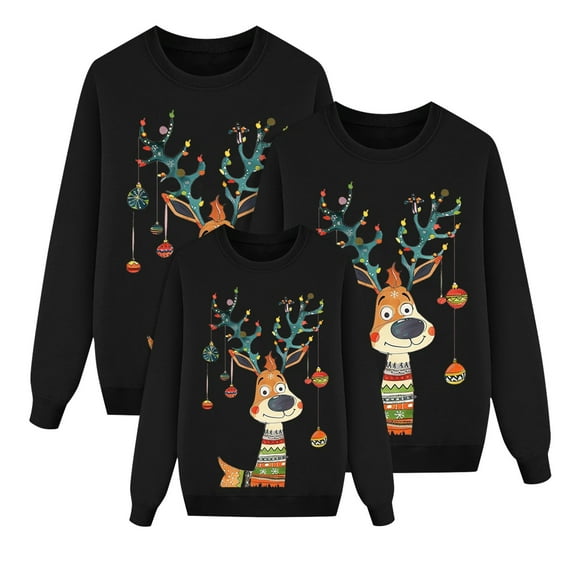 SUYIDA Christmas Matching Family Sweatshirts, Funny Family Group Christmas Holiday Party Sweater