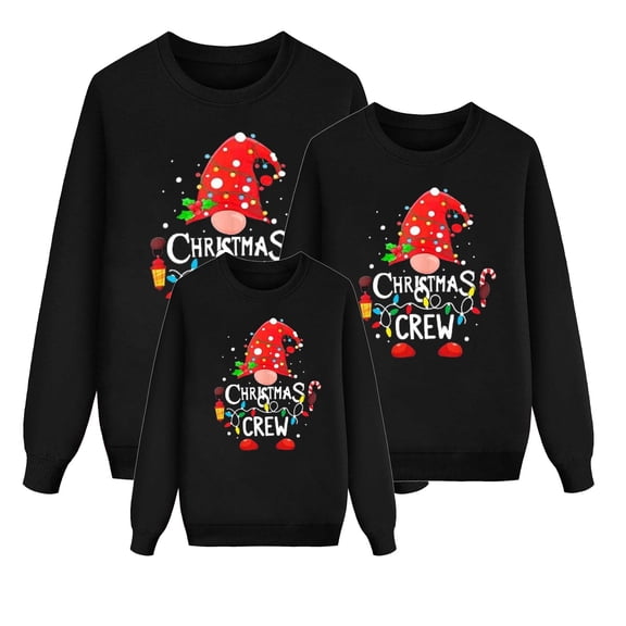 SUYIDA Christmas Sweater for Women Men Kids Cute Family Matching Pullover Jumpers for Holiday Party