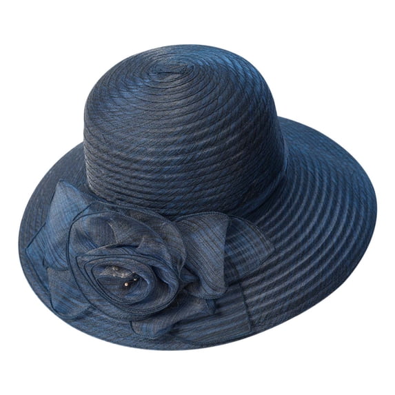 SUYIDA Elegant Wide Brim Sun Hat For Women Summer Beach Floppy Hat Lightweight Breathable Gardening Fishing Bucket Cap
