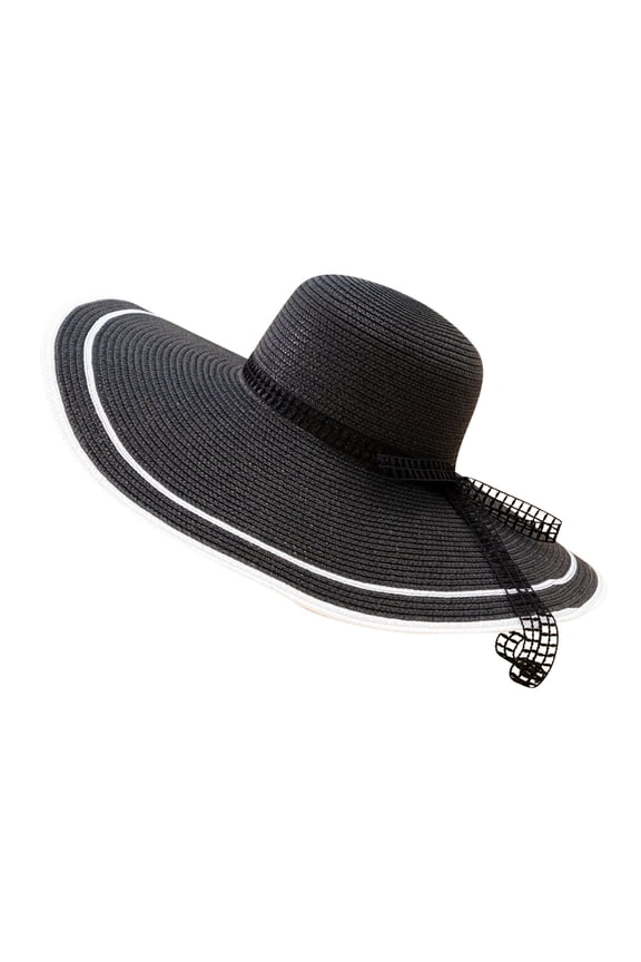 Elegant Women's Summer Lace Strap Visor Hat with Adjustable Band for Outdoor Fashion and Sun