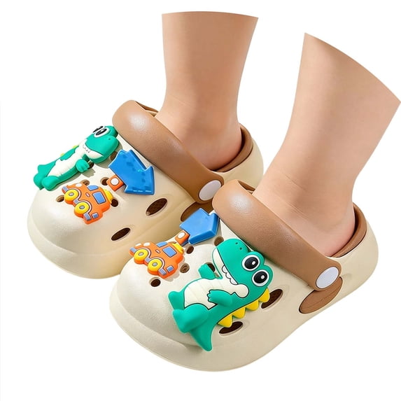 SUYIDA Girls Cartoon Soft Sole Slippers For Kids With Open Toe And Head Covered Design Comfortable Indoor Outdoor Housewear