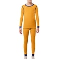 thumbnail image 1 of SUYIDA Girls Thermal Underwear Set for Kids Long Johns Lined Base Layer Top & Bottom Cold Winter Thermals, 1 of 5