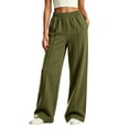 thumbnail image 1 of SUYIDA Girls Wide Leg Sweatpants Elastic Waist Loose Fit Joggers School Outdoor Back to School for Ages 5-16 Years Sweatpants, 1 of 7