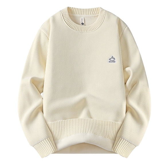 SUYIDA Men's Fall Winter Sweater,Knit Sweater Coat Heavyweight Lined Winter Warm Cardigan Long Sleeve Outdoor Casual Jacket Comfortable Soft Fabric