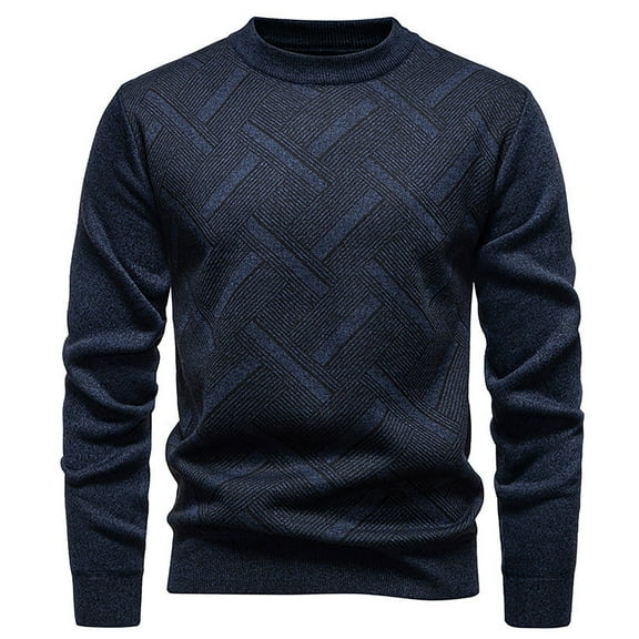 SUYIDA Men's Fall Winter Sweater,Winter Sweater Coat Lined Thick Knit Pullover Warm Thermal Casual Long Sleeve Shirt Jacket Soft Comfortable Outdoor Indoor Wear