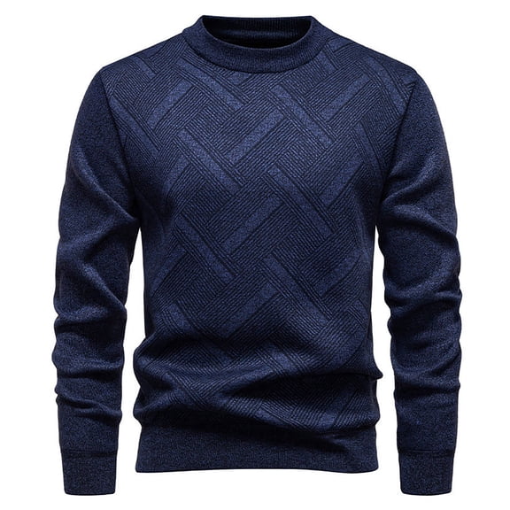 SUYIDA Men's Fall Winter Sweater,Winter Sweater Coat Lined Thick Knit Pullover Warm Thermal Casual Long Sleeve Shirt Jacket Soft Comfortable Outdoor Indoor Wear