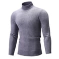 thumbnail image 1 of SUYIDA Men's Knit Pullover Sweater,Arrival Sweater: Half High Neck Casual Solid Color Knit Layer, 1 of 5