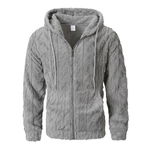 SUYIDA Men's Knit Pullover Sweater,Sweater Coat Hooded Lined Long Sleeve Cardigan Jacket Soft Warm Winter Outwear Casual Streetwear Pullover Top