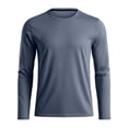 thumbnail image 1 of SUYIDA Men's Wicking Athletic Top, Long Sleeve Workout Tee, Gym Running Training Outdoor Shirt, 1 of 5