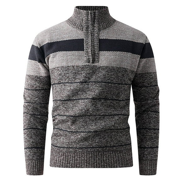 SUYIDA Mens Crew Neck Sweater Pullover,Knit Sweater Coat Long Sleeve Button Front Cardigan Soft Comfortable Warm Winter Fall Fashion Outerwear Casual Style