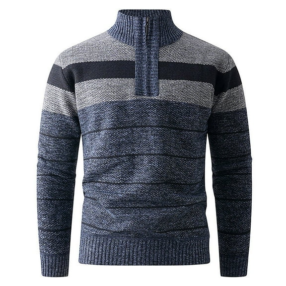 SUYIDA Mens Crew Neck Sweater Pullover,Knit Sweater Coat Long Sleeve Button Front Cardigan Soft Comfortable Warm Winter Fall Fashion Outerwear Casual Style