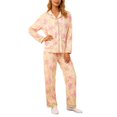 thumbnail image 1 of SUYIDA Pajamas for Women Satin Pajamas Set 2Pcs Long Sleeve Print Pattern Button Down Pjs Sleepwear Loungewear Set, 1 of 4