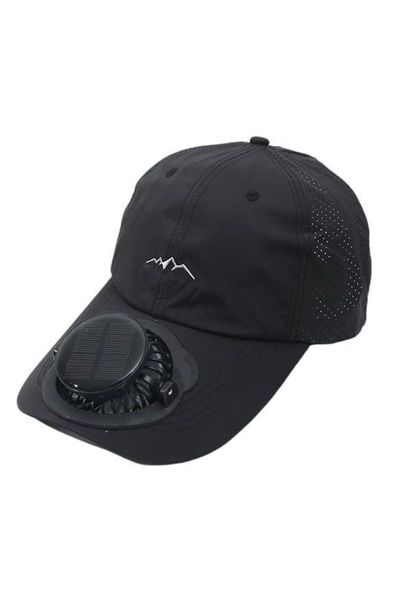 Solar Powered Ventilation Sun Hat with Wide Brim for Outdoor Adventures and Casual Summer Wear