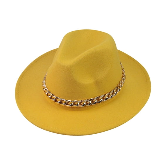SUYIDA Stylish Unisex Fedora Hat for Outdoor Fashion and Sun with Classic Wide Brim Design