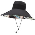 thumbnail image 1 of SUYIDA Super Wide Brim Reversible Sun Hat for Women Packable Summer Beach Travel Bucket Cap, 1 of 4