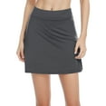 thumbnail image 1 of SUYIDA Tennis Skirts for Women High Waist Skinny Yoga Skirt Solid Color Lightweight Skirts with Pockets Grey,XL, 1 of 5