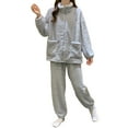 thumbnail image 1 of SUYIDA Winter Pajamas for Women,Winter Flannel Pajama Set Elegant Jacquard Long Sleeve Thermal Sleepwear Comfortable Loungewear Two Piece Outfit For Cold Nights - Light Blue, 1 of 7