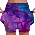 thumbnail image 1 of SUYIDA Women's Athletic Skorts Pleated Casual Prints Trendy Summer Outdoor Sports High Waist Active Skirt for Women Casual Summer Skirts Purple,XXXL, 1 of 4