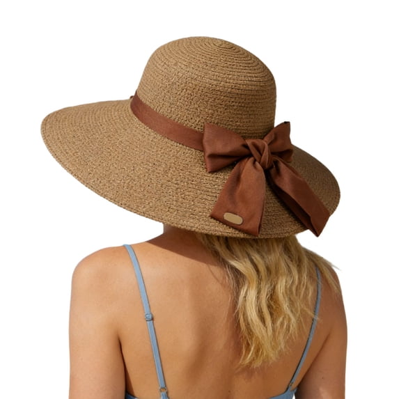 SUYIDA Women's Summer Sun Hat with Wide Brim Breathable Straw Design for Outdoor Beach Wear