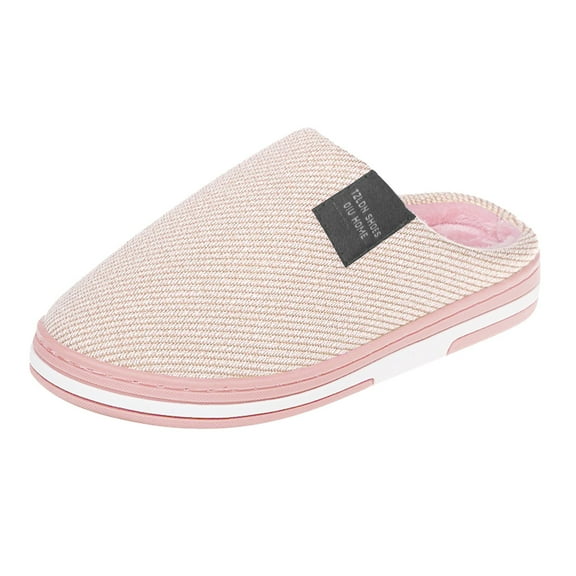 SUYIDA Women's Winter Warm Thick Sole Indoor Outdoor Slippers Cozy Comfortable Soft Lined Footwear For Home