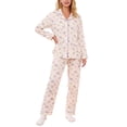 thumbnail image 1 of SUYIDA Womens Pajama Sets Floral Print, Cotton Long Sleeve Button Down Pajamas Set for Women Soft Sleepwear Pjs 2 piece Loungewear, 1 of 4