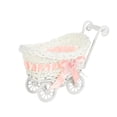 thumbnail image 1 of SUYOLL 24X17X14Cm Baby Carriage Stroller Cute Basket With Handle For Floral Arrangement Photo Props Wedding Party Decor Centerpieces, 1 of 7
