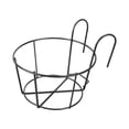 thumbnail image 1 of SUYOLL Black Metal Hanging Flowerpot Holder 12cm Space Saving Hanger For Balcony Railing Bonsai And Indoor Outdoor Display, 1 of 8