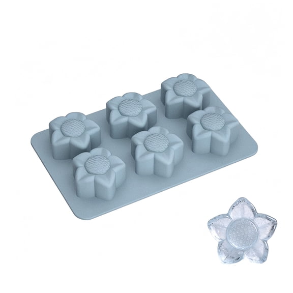 SUYOLL Cherry Shaped Silicone Ice Tray 6 Cavity Food Grade Easy Release Mold For Drinks Drinks And Home Kitchen Use Blue