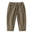 thumbnail image 1 of SUYOLL Children Boys Long Trousers Casual Loose Fit with Pockets Comfortable Elastic Waist Trousers Daily Wear Play Classic Style 3-10 Years, 1 of 5