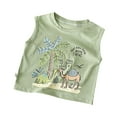 thumbnail image 1 of SUYOLL Children Boys Tee Shirt Cartoon Print Tank Tops Sleeveless Tee Fun & Vibrant Designs, 1 of 3
